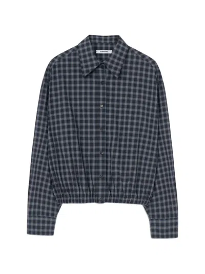 Cordera Checked Elasticated-hem Shirt In Blue