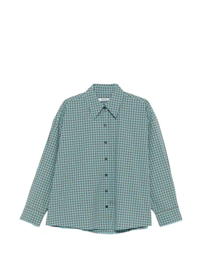 Cordera Check-print Shirt In Blue