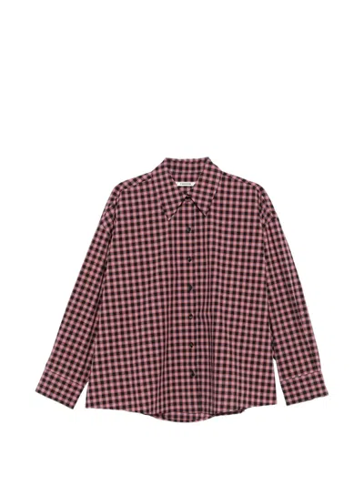 Cordera Check-print Shirt In Red
