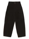 Cordera Corduroy-effect Trousers In Brown