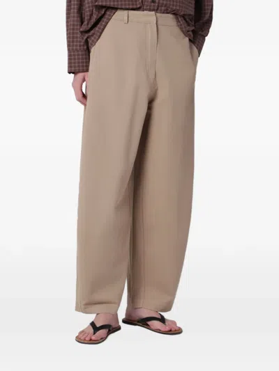Cordera Curved-leg Trousers In Neutrals
