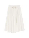 Cordera Drawstring Skirt In White