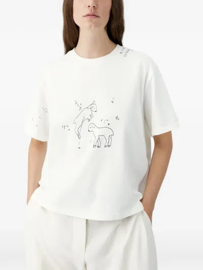 Cordera Embroidered T-shirt In White
