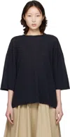 Cordera Gray Merino Wool Oversized T-shirt In Gray