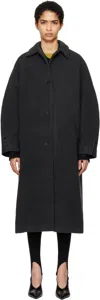 Cordera Gray Wool & Cashmere Coat In Anthracite