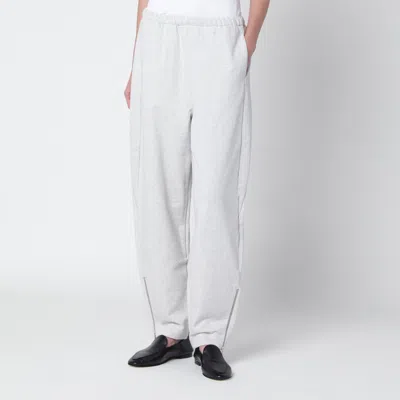 Cordera Grey Cotton Jogging Trousers In Gray