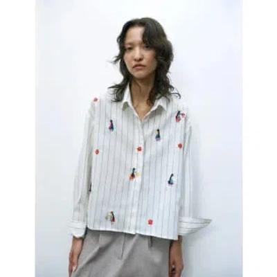 Cordera Hand-embroided Shirt In White