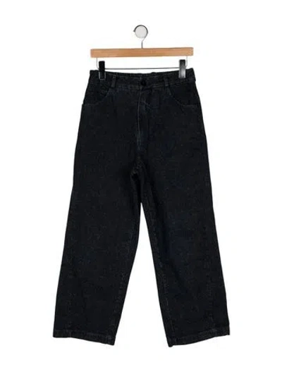 Pre-owned Cordera High-rise Wide Leg Jeans In Blue