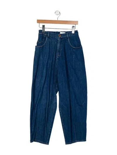 Pre-owned Cordera High-rise Wide Leg Jeans In Blue