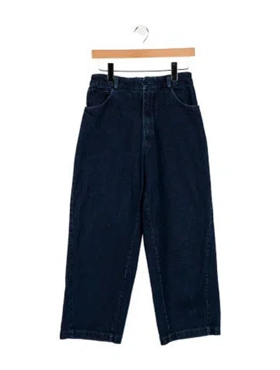 Pre-owned Cordera High-rise Wide Leg Jeans In Blue