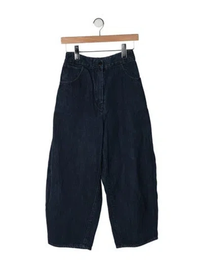 Pre-owned Cordera High-rise Wide Leg Jeans In Blue