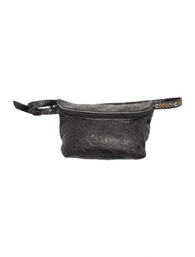 Pre-owned Cordera Leather Belt Bag In Black