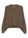 Cordera Merino-wool Cardigan In Brown
