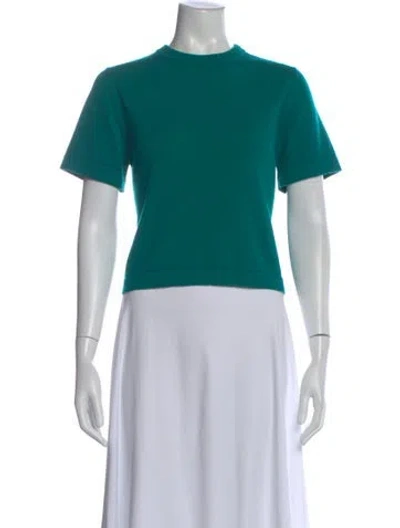 Pre-owned Cordera Merino Wool Crew Neck Top In Green