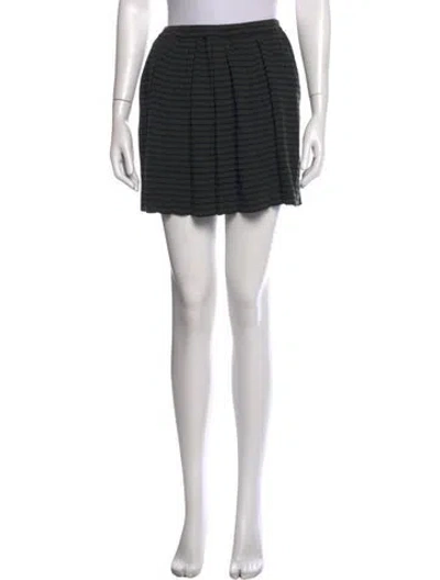 Pre-owned Cordera Merino Wool Mini Skirt In Black