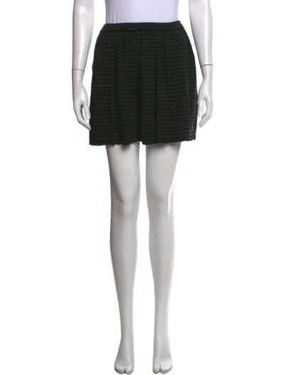 Pre-owned Cordera Merino Wool Mini Skirt In Black