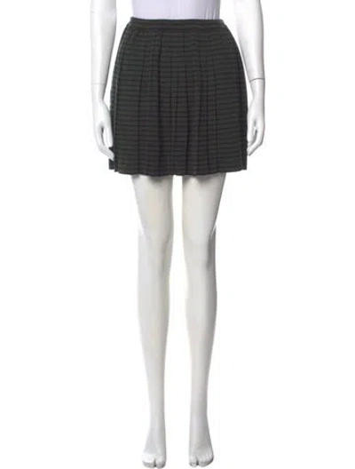 Pre-owned Cordera Merino Wool Mini Skirt In Green