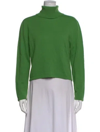 Pre-owned Cordera Merino Wool Turtleneck Sweater In Green
