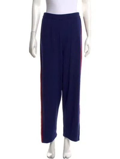 Pre-owned Cordera Merino Wool Wide Leg Pants In Blue