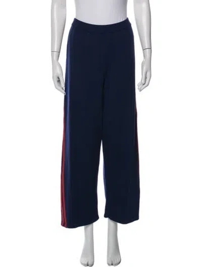 Pre-owned Cordera Merino Wool Wide Leg Pants In Blue
