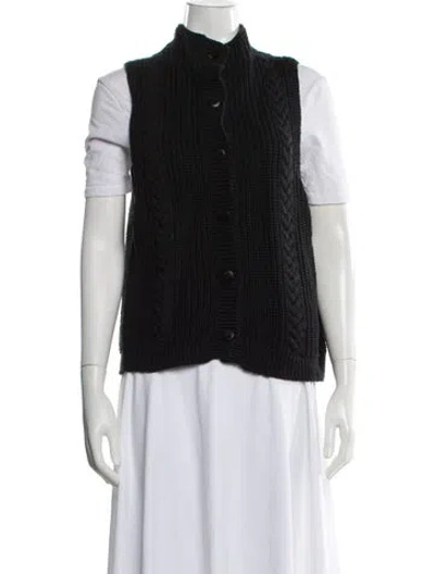Pre-owned Cordera Mock Neck Sweater In Black