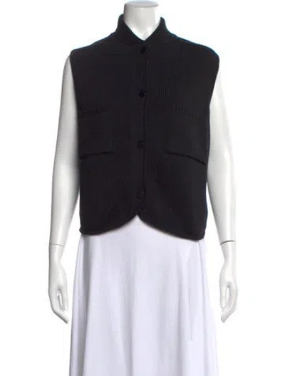 Pre-owned Cordera Mock Neck Sweater In Black