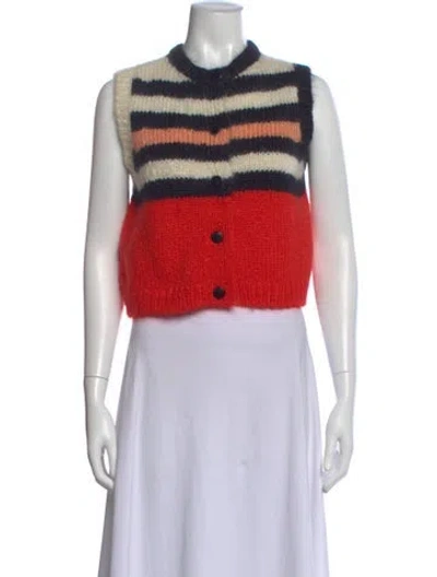Pre-owned Cordera Mohair Striped Sweater