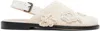Cordera Off-white Crochet Mule Loafers In White