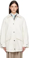 Cordera Off-white Patch Pocket Jacket In White