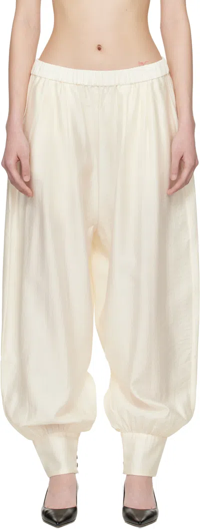 Cordera Off-white Sarouel Trousers In Neutral