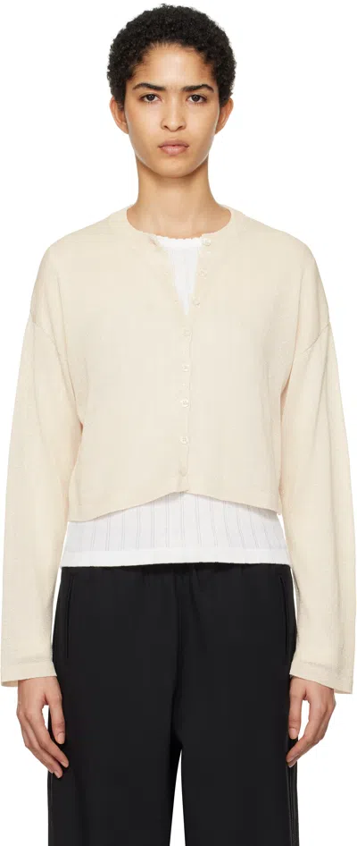 Cordera Off-white Viscose Shimmery Cardigan