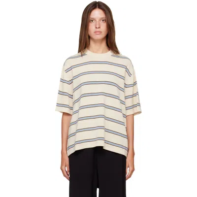 Cordera Off-white Organic Cotton Striped T-shirt