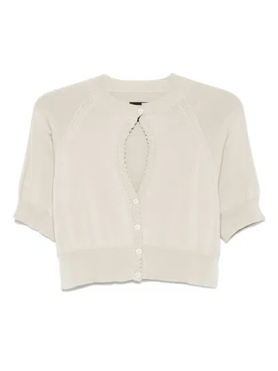 Cordera Organic Cotton Cut-out Top In White