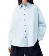 Cordera Oversized Shirt In Light Blue In Blue