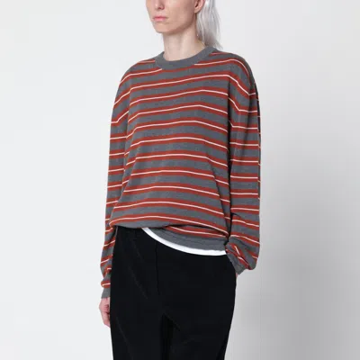 Cordera Oversized Striped Organic Cotton Sweater In Multi