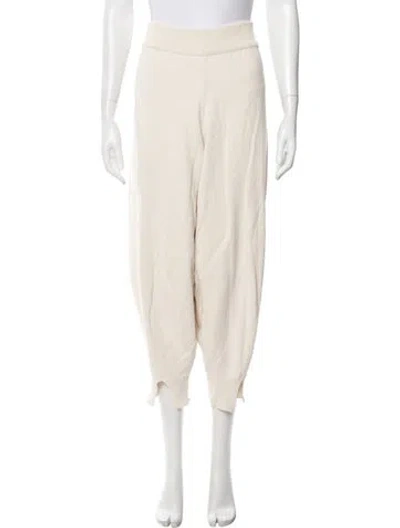 Pre-owned Cordera Pleated Accents Sweatpants In Neutral