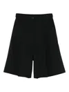 Cordera Pleated Shorts In Black