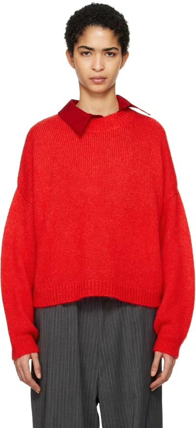 Cordera Red Mohair Sweater