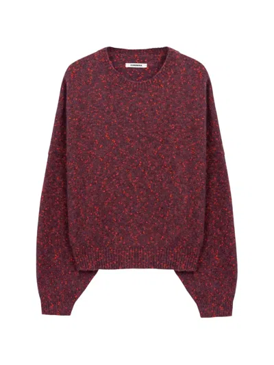 Cordera Speckled Crew-neck Sweater In Brown