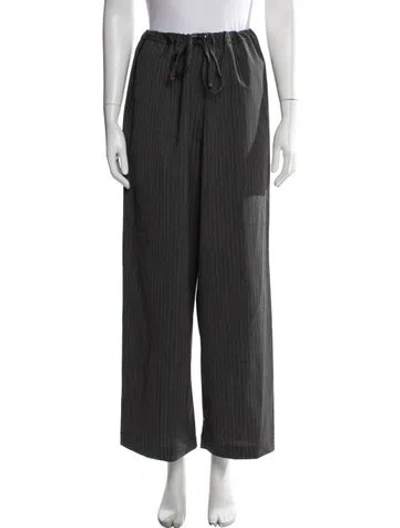 Pre-owned Cordera Striped Pants In Gray