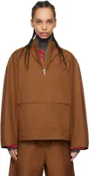 Cordera Tan Windbreaker Jacket In Tan