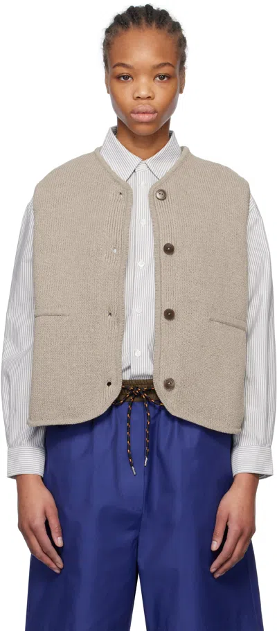 Cordera Taupe Cotton Vest