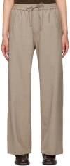 Cordera Taupe Tailoring Relaxed Trousers In Taupe
