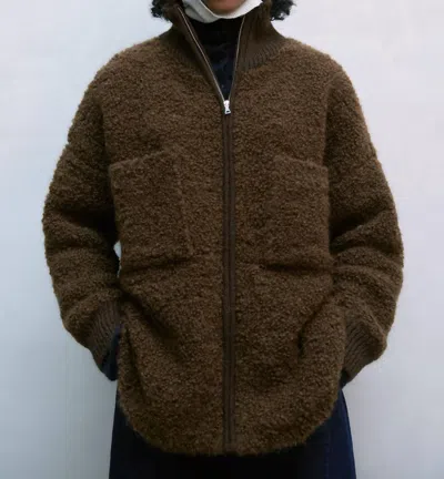 Cordera Unisex Wool And Mohair Jacket In Tierra In Brown