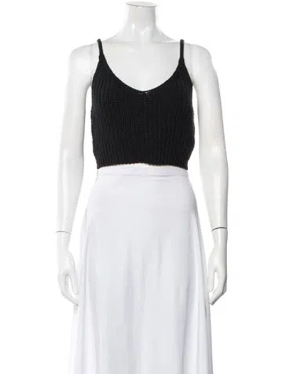 Pre-owned Cordera V-neck Sweater In Black