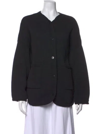 Pre-owned Cordera V-neck Sweater In Black