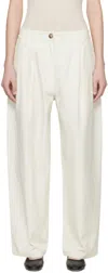 Cordera White Technical Tailored Trousers In White