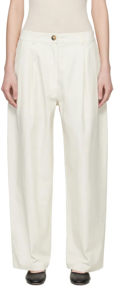Cordera White Technical Tailored Trousers