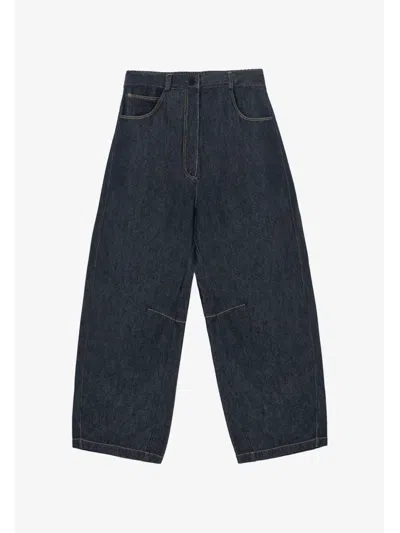 Cordera Wide-leg Jeans In Blue