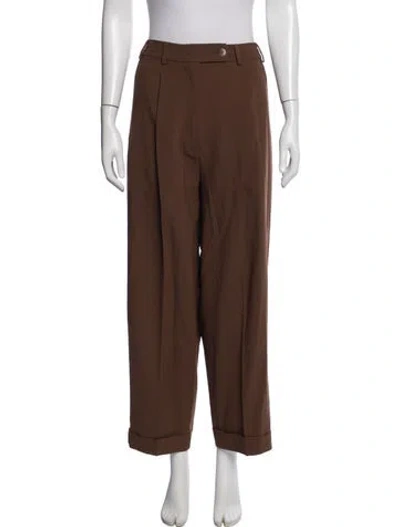 Pre-owned Cordera Wide Leg Pants In Brown